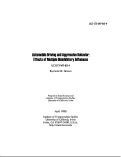 Cover page: Automobile Driving and Aggressive Behavior: Effects of Multiple Disinhibitory Influences