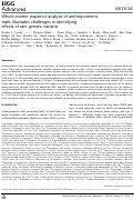 Cover page: Whole-exome sequence analysis of anthropometric traits illustrates challenges in identifying effects of rare genetic variants