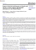 Cover page: Impact of alcohol and drug use on bicycle and electric scooter injuries and hospital admissions in the United States