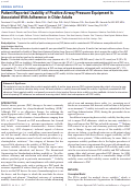 Cover page: Patient-Reported Usability of Positive Airway Pressure Equipment Is Associated With Adherence in Older Adults
