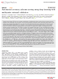 Cover page: Automated coronary calcium scoring using deep learning with multicenter external validation.