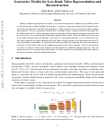 Cover page: Generative Models for Low-Dimensional Video Representation and Reconstruction