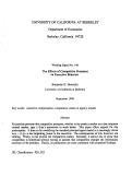 Cover page: the Effects of Competitive Pressures on Executive Behavior