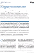 Cover page: The International Society for Extracellular Vesicles launches the first massive open online course on extracellular vesicles