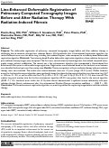 Cover page: Line-Enhanced Deformable Registration of Pulmonary Computed Tomography Images Before and After Radiation Therapy With Radiation-Induced Fibrosis.