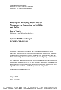 Cover page: Finding and Analyzing True Effect of Non-recurrent Congestion on Mobility and Safety