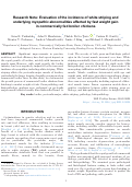 Cover page: Research Note: Evaluation of the incidence of white striping and underlying myopathic abnormalities affected by fast weight gain in commercially fed broiler chickens