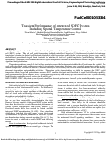 Cover page: Transient Performance of Integrated SOFC System Including Spatial Temperature Control