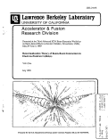 Cover page: Renormalization Theory of Beam-Beam Interaction in Electron-Positron Colliders