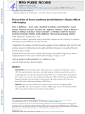 Cover page: Dissociation of Down syndrome and Alzheimer's disease effects with imaging