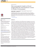 Cover page: Paleoceanographic Insights on Recent Oxygen Minimum Zone Expansion: Lessons for Modern Oceanography