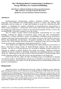 Cover page: How Monitoring-Based Commissioning Contributes to Energy Efficiency for Commercial Buildings