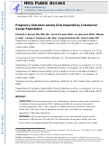 Cover page: Pregnancy Outcomes Among Girls Impacted by Commercial Sexual Exploitation