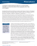 Cover page: A pragmatic multi-institutional approach to understanding transplant-associated thrombotic microangiopathy after stem cell transplant