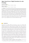 Cover page: Agent-based Line-of-Sight Simulation for safer Crossings