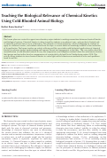 Cover page: Teaching the Biological Relevance of Chemical Kinetics Using Cold-Blooded Animal Biology