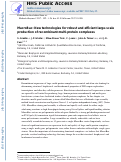 Cover page: Chapter One MacroBac: New Technologies for Robust and Efficient Large-Scale Production of Recombinant Multiprotein Complexes