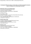 Cover page: Evaluating the Public Perception of a Feebate Policy in California through the Estimation and Cross-Validation of an Ordinal Regression Model