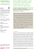 Cover page: Neural ensemble reactivation in rapid eye movement and slow-wave sleep coordinate with muscle activity to promote rapid motor skill learning