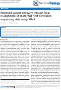 Cover page: Improved variant discovery through local re-alignment of short-read next-generation sequencing data using SRMA