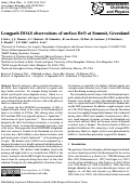 Cover page: Longpath DOAS observations of surface BrO at Summit, Greenland