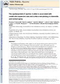 Cover page: The apolipoprotein E epsilon 4 allele is associated with ventricular expansion rate and surface morphology in dementia and normal aging