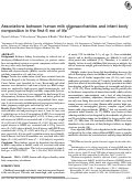 Cover page: Associations between human milk oligosaccharides and infant body composition in the first 6 mo of life 1 , 2