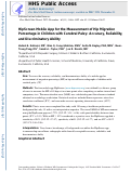 Cover page: HipScreen mobile app for the measurement of hip migration percentage in children with cerebral palsy: Accuracy, reliability, and discriminatory ability