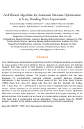 Cover page: An Efficient Algorithm for Automatic Structure Optimization in X-ray Standing-Wave Experiments