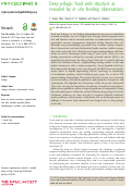 Cover page: Deep pelagic food web structure as revealed by in situ feeding observations