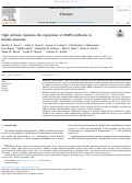 Cover page: High altitude regulates the expression of AMPK pathways in human placenta