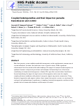 Cover page: Coupled Heterogeneities and Their Impact on Parasite Transmission and Control