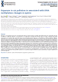 Cover page: Exposure to air pollution is associated with DNA methylation changes in sperm.