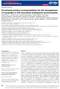 Cover page: Provisional practice recommendation for the management of myopathy in VCP-associated multisystem proteinopathy.