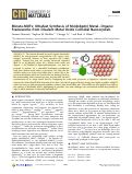 Cover page: Minute-MOFs: Ultrafast Synthesis of M2(dobpdc) Metal–Organic Frameworks from Divalent Metal Oxide Colloidal Nanocrystals