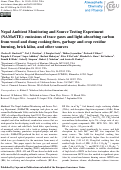 Cover page: Nepal Ambient Monitoring and Source Testing Experiment (NAMaSTE): emissions of trace gases and light-absorbing carbon from wood and dung cooking fires, garbage and crop residue burning, brick kilns, and other sources