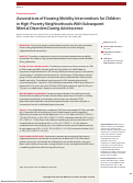 Cover page: Associations of Housing Mobility Interventions for Children in High-Poverty Neighborhoods With Subsequent Mental Disorders During Adolescence