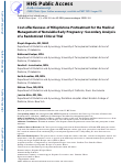 Cover page: Cost-effectiveness of Mifepristone Pretreatment for the Medical Management of Nonviable Early Pregnancy