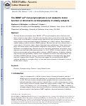 Cover page: The BDNF val<sup>66</sup> met polymorphism is not related to motor function or short-term cortical plasticity in elderly subjects