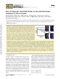 Cover page: Role of Polyacrylic Acid (PAA) Binder on the Solid Electrolyte Interphase in Silicon Anodes