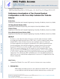 Cover page: Performance Investigations of Two Channel Readout Configurations on the Cross-Strip Cadmium Zinc Telluride Detector.