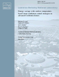 Cover page: Energy savings with outdoor temperature-based smart ventilation control strategies in advanced California homes