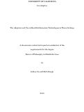 Cover page: The Adoption and Use of Health Information Technology in Three Settings