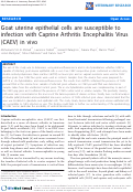 Cover page: Goat uterine epithelial cells are susceptible to infection with Caprine Arthritis Encephalitis Virus (CAEV) in vivo.