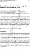 Cover page: Estimating the stochastic uncertainty in sample-based estimates of infant mortality in Ghana