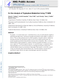 Cover page: Ex Vivo Analysis of Tryptophan Metabolism Using <sup>19</sup>F NMR.