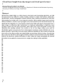 Cover page: Cloud base height from sky imager and cloud speed sensor