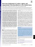 Cover page: Near-term deployment of carbon capture and sequestration from biorefineries in the United States.