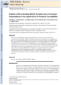 Cover page: Deletion of the activating NKG2C receptor and a functional polymorphism in its ligand HLA‐E in psoriasis susceptibility