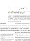 Cover page: Crystallographic and electronic evolution of lanthanum strontium ferrite (La 0.6 Sr 0.4 FeO 3−δ ) thin film and bulk model systems during iron exsolution